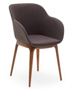 Shell W Pad Ahşap Ayaklı Sandalye